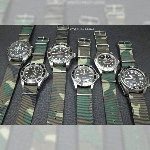 Watches with Nato Camo Woodland