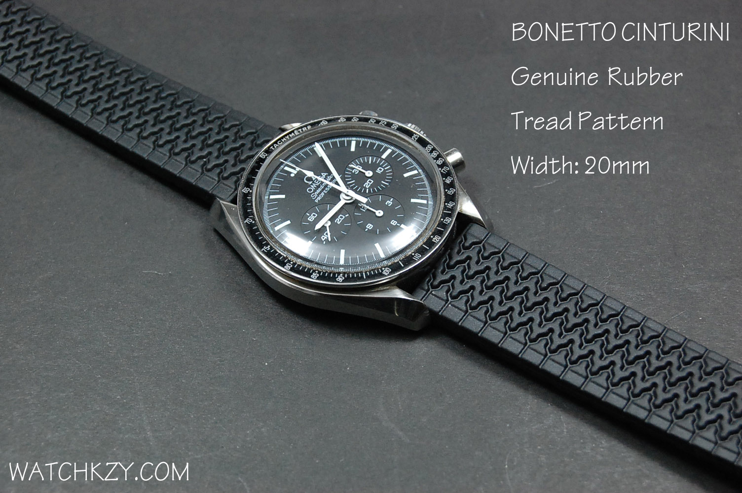 Bonetto tread 20mm Omega Moon Watch