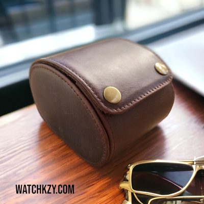 Genuine Leather watch case travel case for 1 watch product image