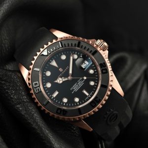 Ocean One PINK-GOLD Ceramic Diver Watch Dial 1