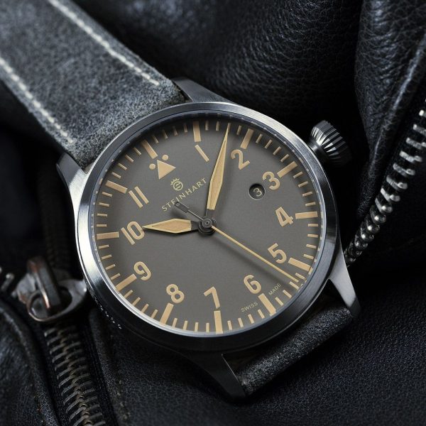 Nav B-Uhr 44 date vintage grey Dial