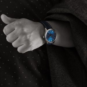 Marine 42 Moon Phase Starry Night Wrist Shot 1