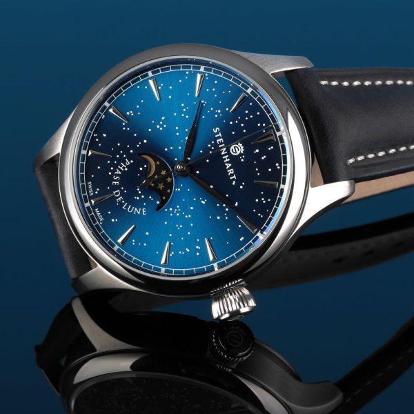 Marine 42 Moon Phase Starry Night Dial 1