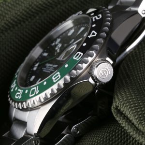 Steinhart Ocean One GMT Black-Green Ceramic Side 1