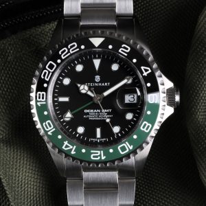 Steinhart Ocean One GMT Black-Green Ceramic Dial 2