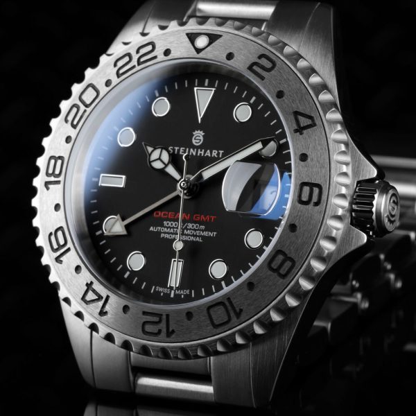 Steinhart Ocean One GMT Tungsten Product Dial 2