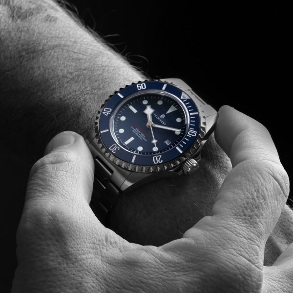 Steinhart Ocean 3 Blue Ceramic Wrist Shot 2