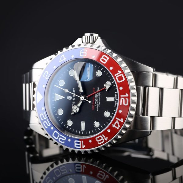 Steinhart Ocean One GMT Blue-Red PEPSI Ceramic Front 3