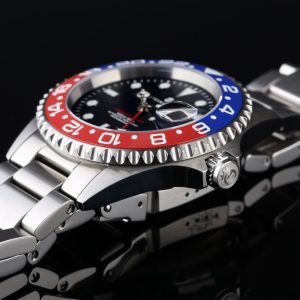 Steinhart Ocean One GMT Blue-Red PEPSI Ceramic Case Angle 1