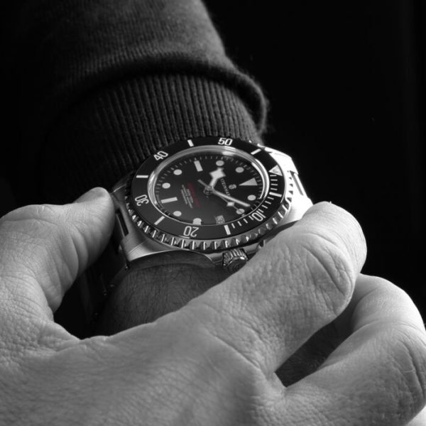 Steinhart Ocean 3 Black Ceramic Wrist Shot 2