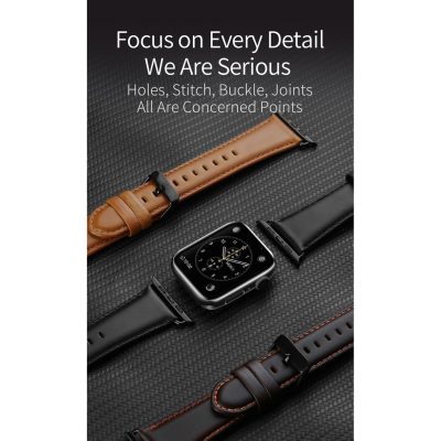 สายหนังแท้ Dux Ducis Business Series สำหรับ Apple Watch