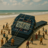 Casio F-91W Roping display AI generated