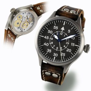 Nav B-Uhr 44 Titan B Muster Zentralsekunde
