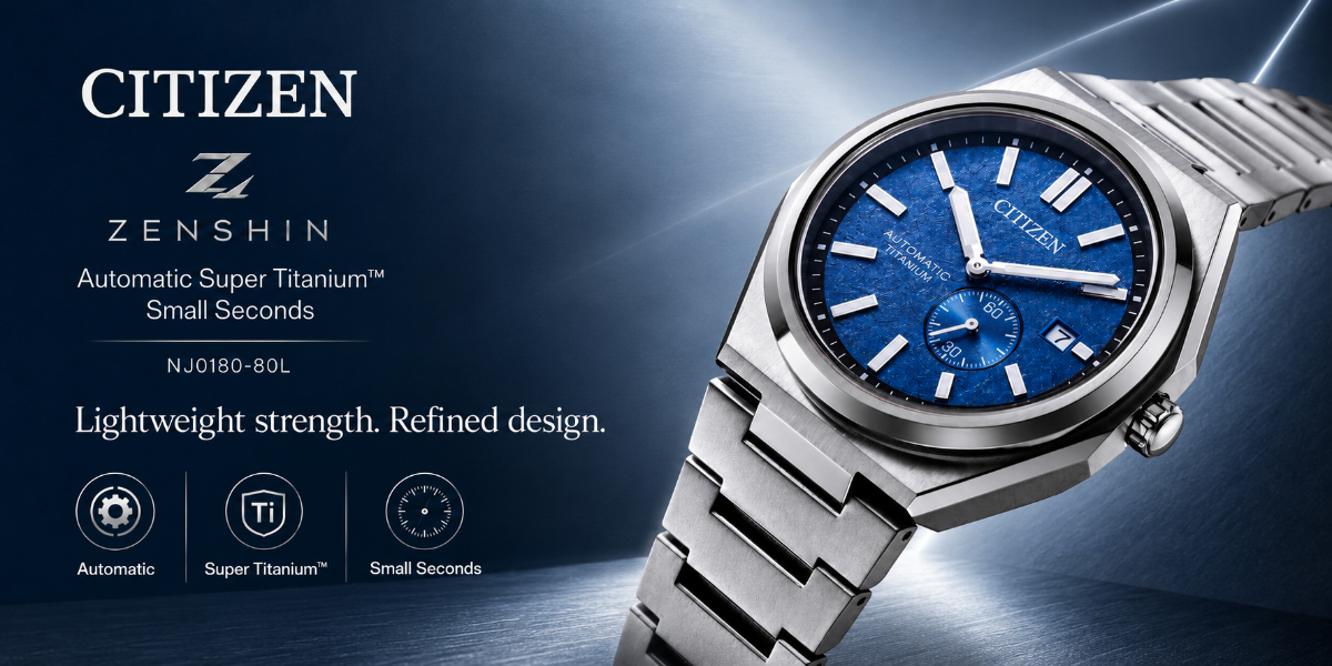 Citizen Automatic ZENSHIN Super Titanium Small Seconds NJ0180-80L